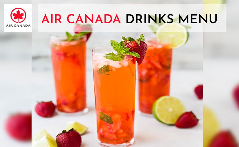 Air Canada Drinks Menu Prices 2023