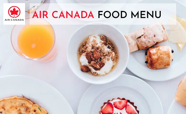 Air Canada Food Menu Prices 2024