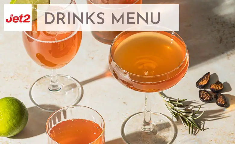 Jet2 Drinks Menu Prices 2024