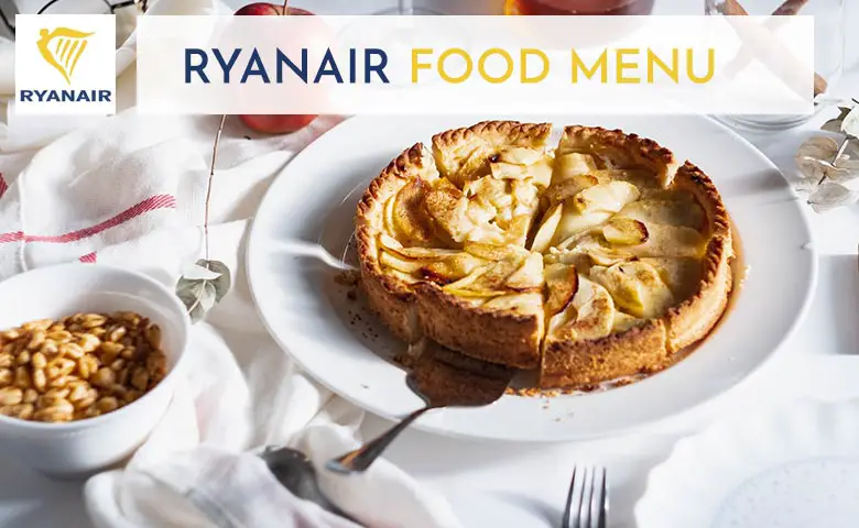 Ryanair Food Menu Prices 2024